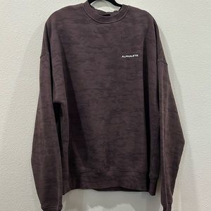 Alphalete Men's Sweater in Dark Brown